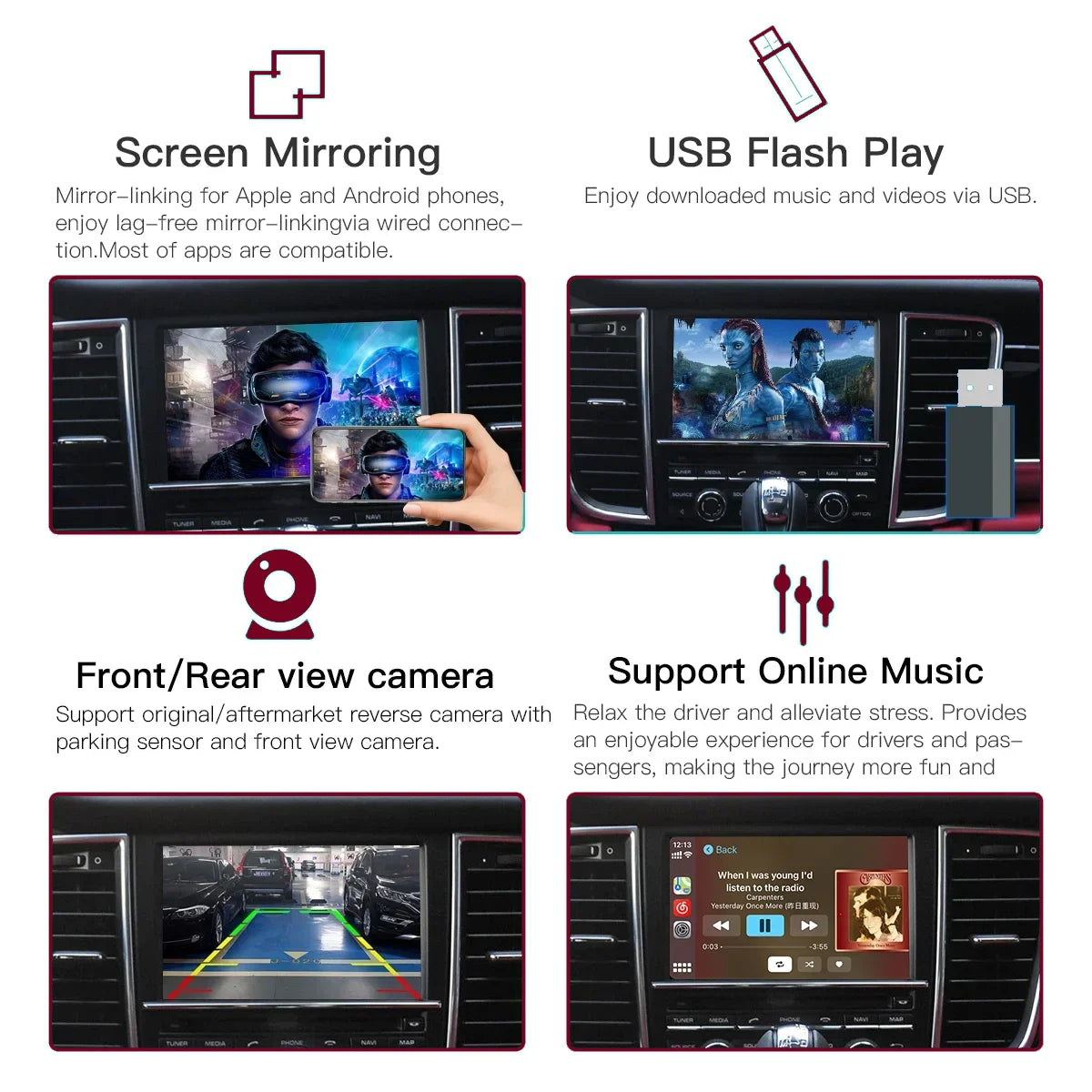 MLinkit Wireless Carplay Module For Porsche PCM3.1 Cayenne Macan Cayman Panamera Boxster 9