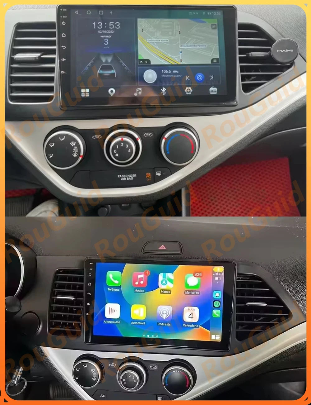 Android 16 Carplay For KIA PICANTO Morning 2011 2012 2013 2014 2015 2016 Car Radio Video M | AUTOKITSHOP