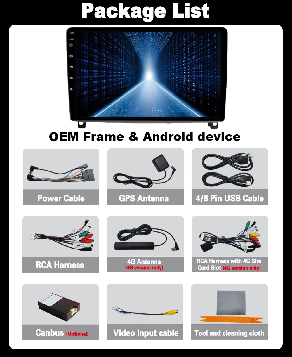 Car Radio Android 15 For Peugeot SW 407CC 2004 -2011 Multimedia Player Navigation GPS 4G W
