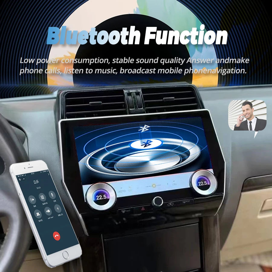 Autoradio GPS Radio Android Screen 11.6inch For Toyota Land Cruiser Prado 150 2010-2022 Ca