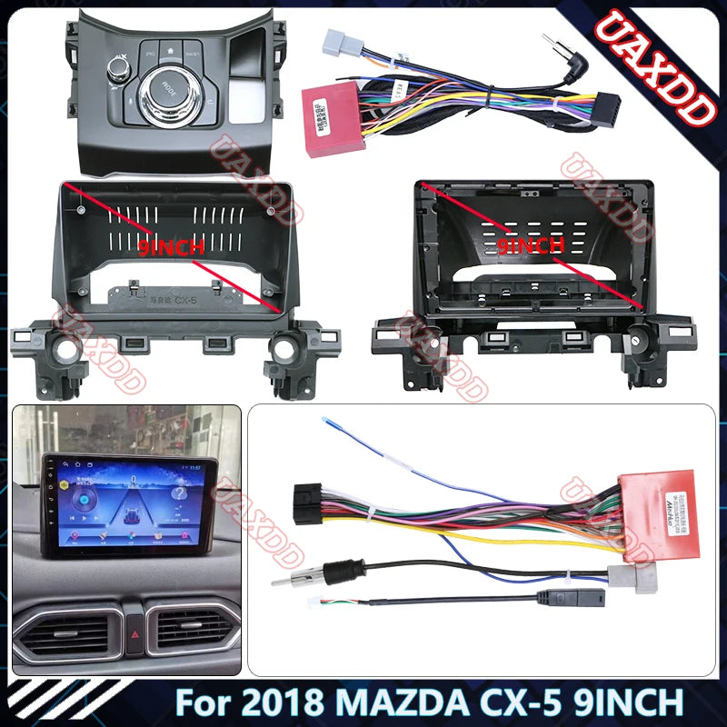For Mazda 2018 CX-5 9INCH Car DVD GPS Radio Android Stereo Harness Screens Accessories Nav