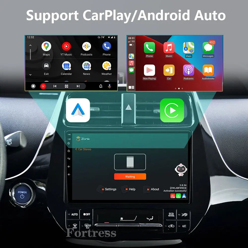 Android 16 Carplay BT For Toyota Prius XW50 2015 2016 2017 2018 2019 2020 Multimedia Car R
