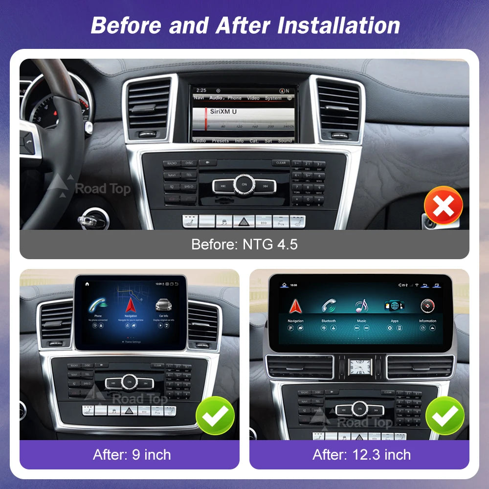 Android 13 Radio for Mercedes-Benz ML W166 GL X166 SLC SLK 2012-2015 GPS Navigation Blueto | AUTOKITSHOP