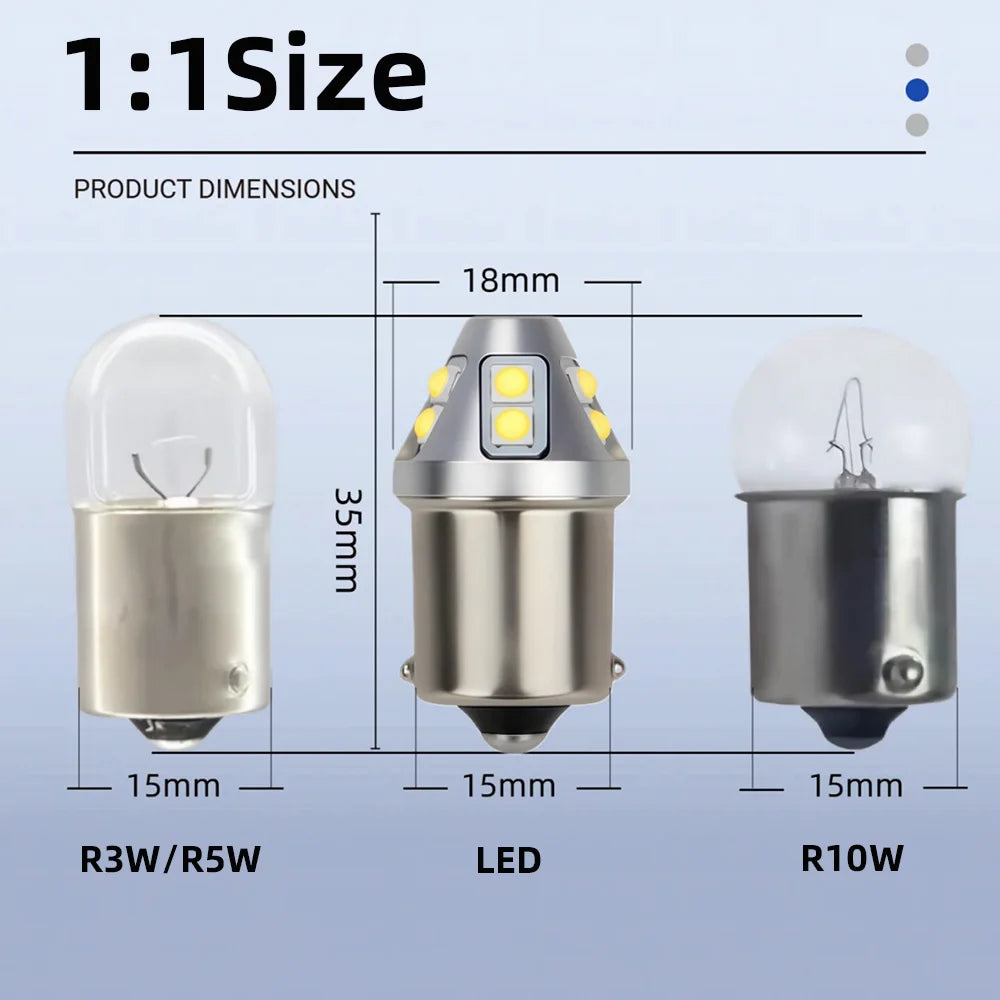 LED Interior Light Kit for 2x 1156 BA15S P21W PY21W BAU15S 1157 P21/5W BAY15D R5W R10W - Canbus Error-Free Bulbs | AU...