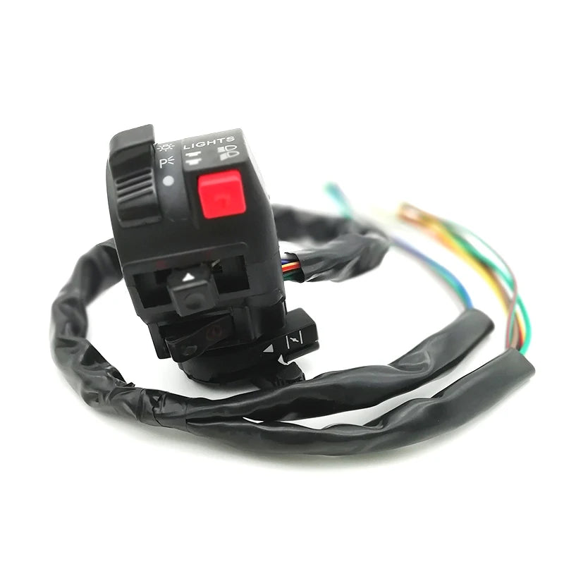 7/8 "motorcycle switch for high / low beam start kill headlights gas