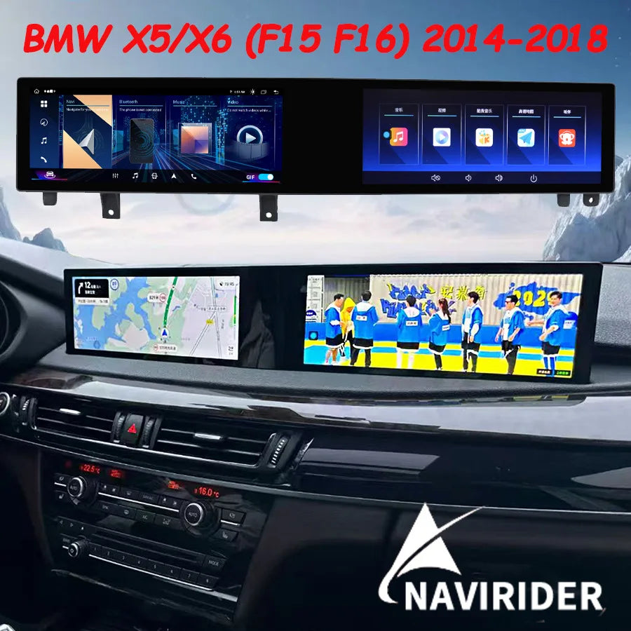 21" Curved Screen Car Radio For BMW X5 X6 E70 E71 CIC CCC 07-13 F15 F16 NBT 14-17 EVO 2018 | AUTOKITSHOP