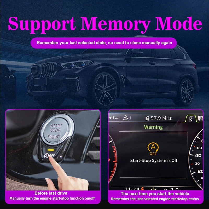 For BMW 5 Series 2012-2024 Car Automatic Stop Start Engine System Off Device Control Senso