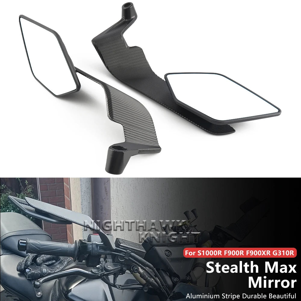 For BMW S1000R S1000 R S1000XR F900R F900XR G310R Motorcycle Rearview Mirror Wing Rotatable Mirr - Automotive LED Light