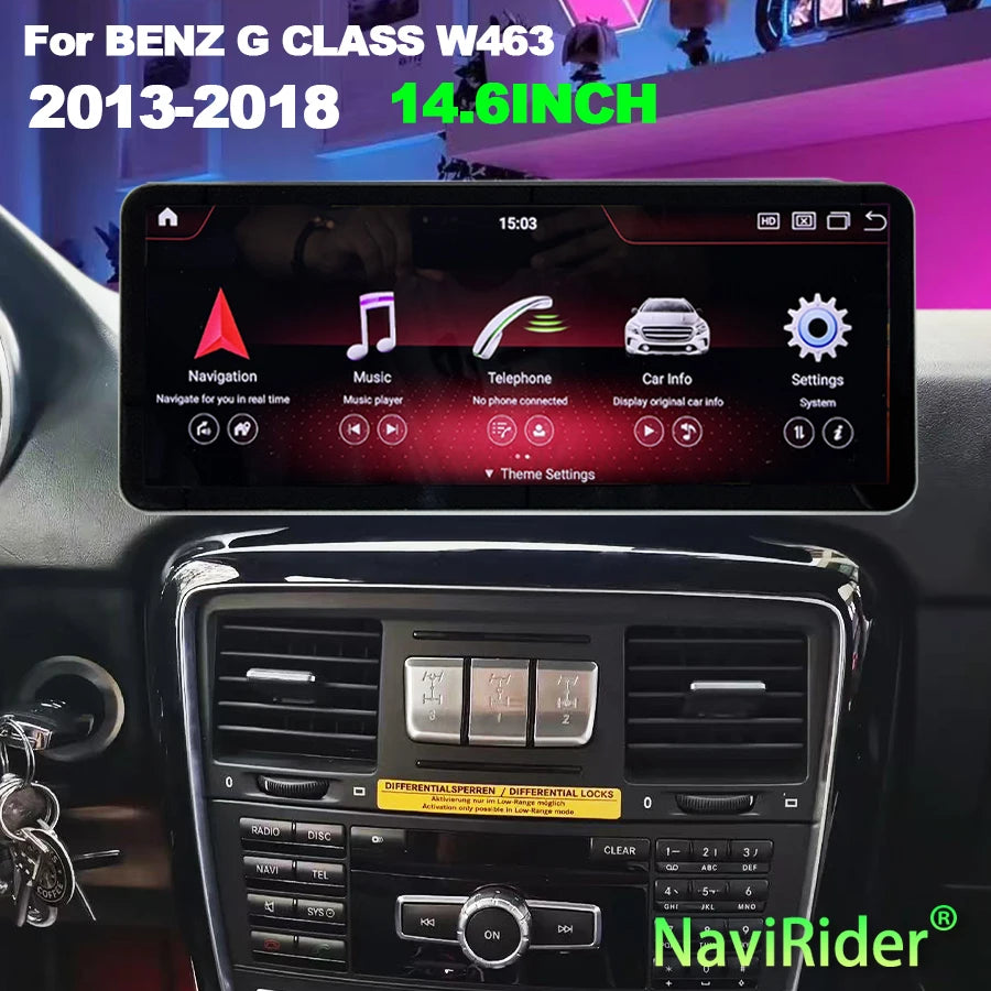 14.6" For Benz G Class W463 2013-2018 Car Radio GPS Navigation Multimedia Video Player Wir
