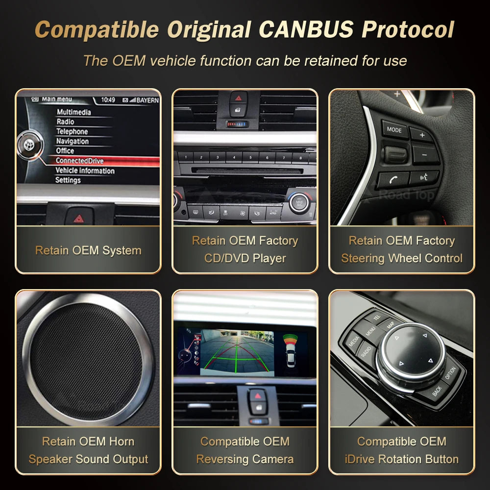 12.3'' Ultra-thin Touch Screen Wireless CarPlay Android Auto Multimedia Linux Screen For B