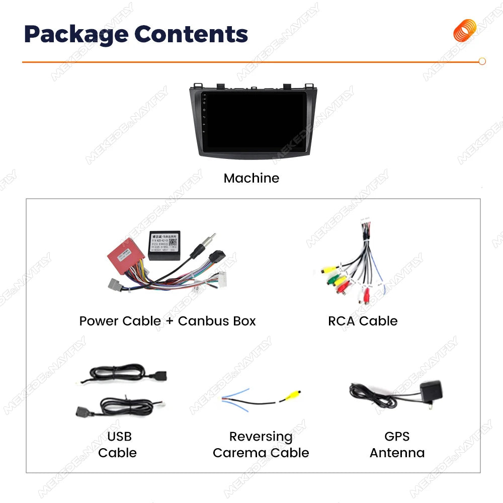 For Mazda 3 II for Mazda3 BL 2010-2012 Android 14 Audio Wireless Carplay Auto Car Radio FM | AUTOKITSHOP