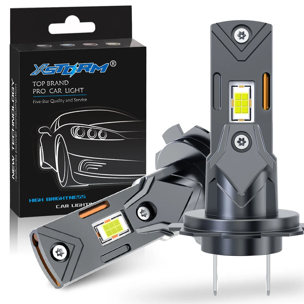 XSTORM H7 LED Light Bulbs 25000LM 70W H4 LED Headlight Canbus NO Error Auto Turbo Light Fo