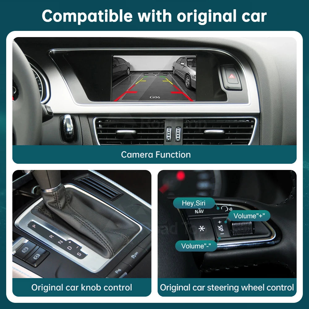CN Wireless CarPlay Android Auto RoadTop Linux Module for Audi A4 A5 Q5 B9 2009-2017 with