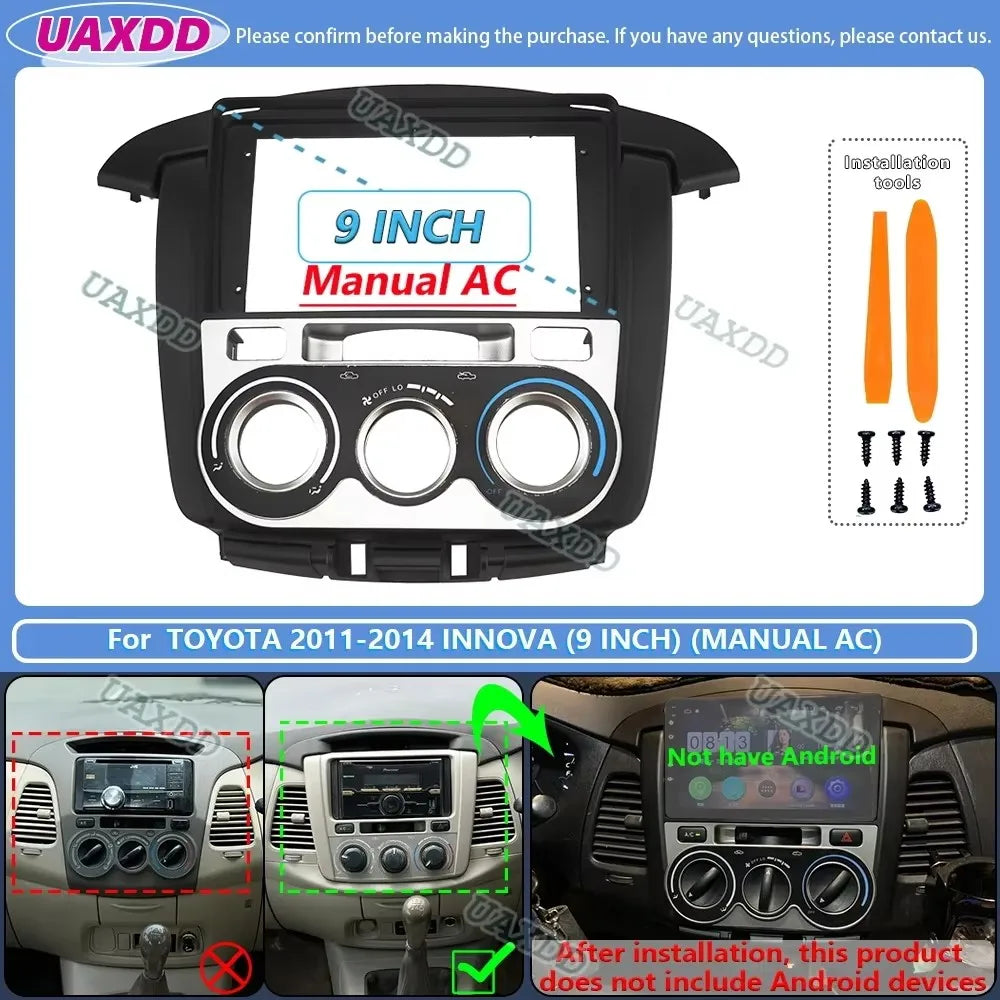 For 2007-2014 Toyota innova dvd radio android stereo frame panel fascia dashboard audio pl