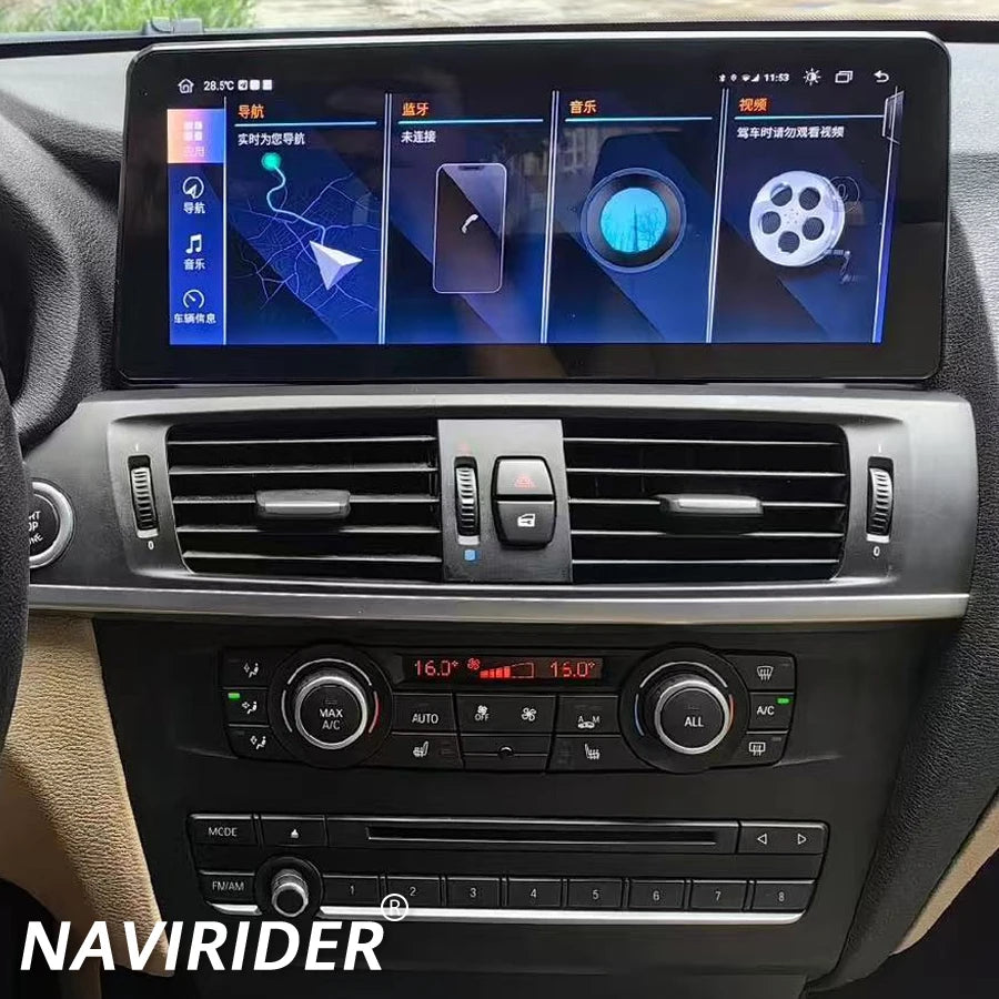 10.25'' Qualcomm 668S 1920*720P Multimedia Video Player Stereo For BMW X3 X4 F25 F26 2010-