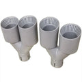 1Pcs Double Matte Stainless Steel Car Muffler Tip Exhaust Tip System Pipe Universal Exhaust Tip  - Automotive LED Light