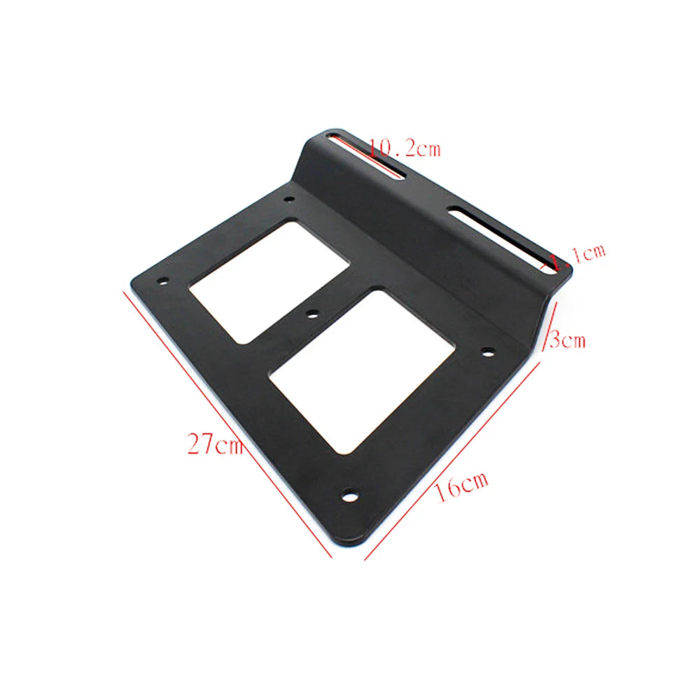 Universal Motorcycle Saddle Bags Mount Support Guards Side Bag Brackets for Harley Kawasaki Hond - Automotive LED Light