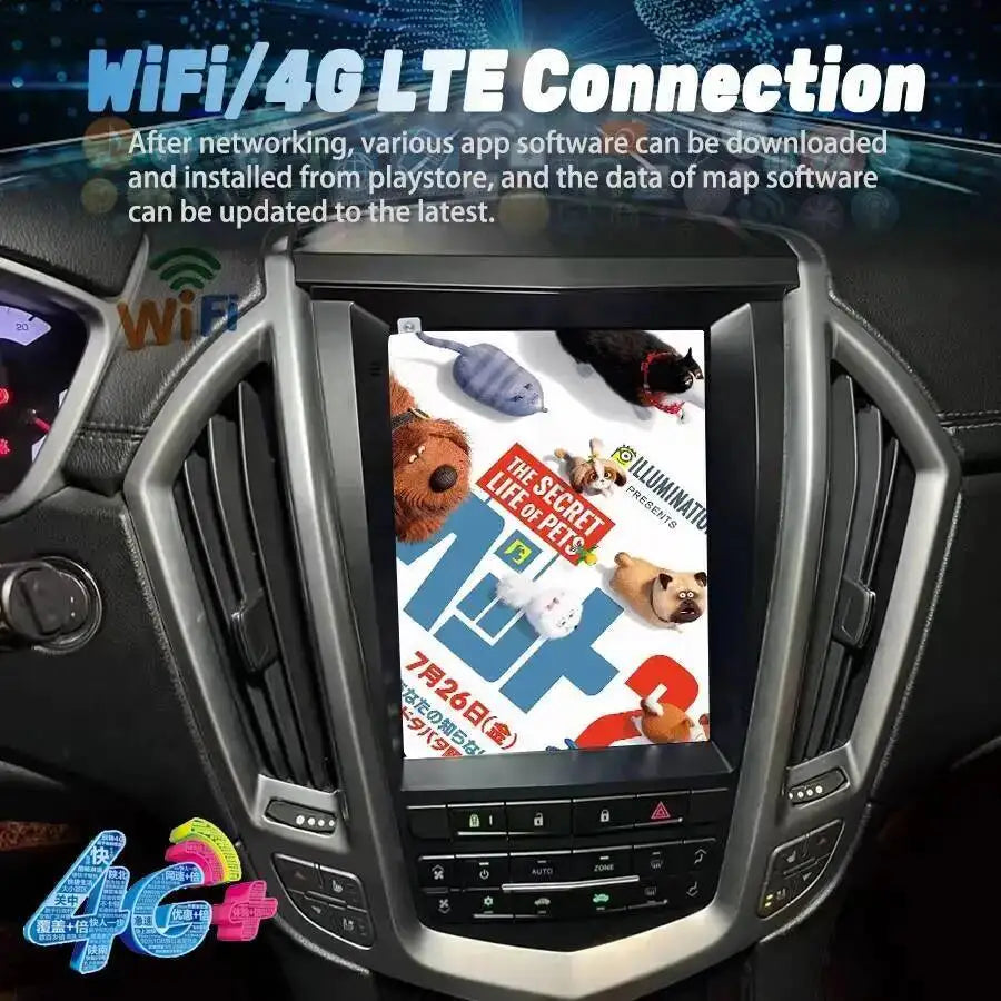 Android Screen For Cadillac SRX 2009-2012 Android 15 4G WIFI Carplay 10.4inch Car Radio Mu