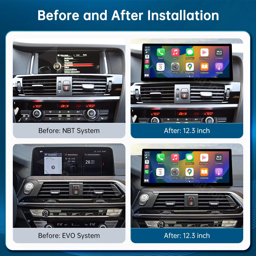 12.3" Ultra Thin Touch Screen Multimedia Display For BMW X3 F25 X4 F26 2011-2022 With Wire | AUTOKITSHOP
