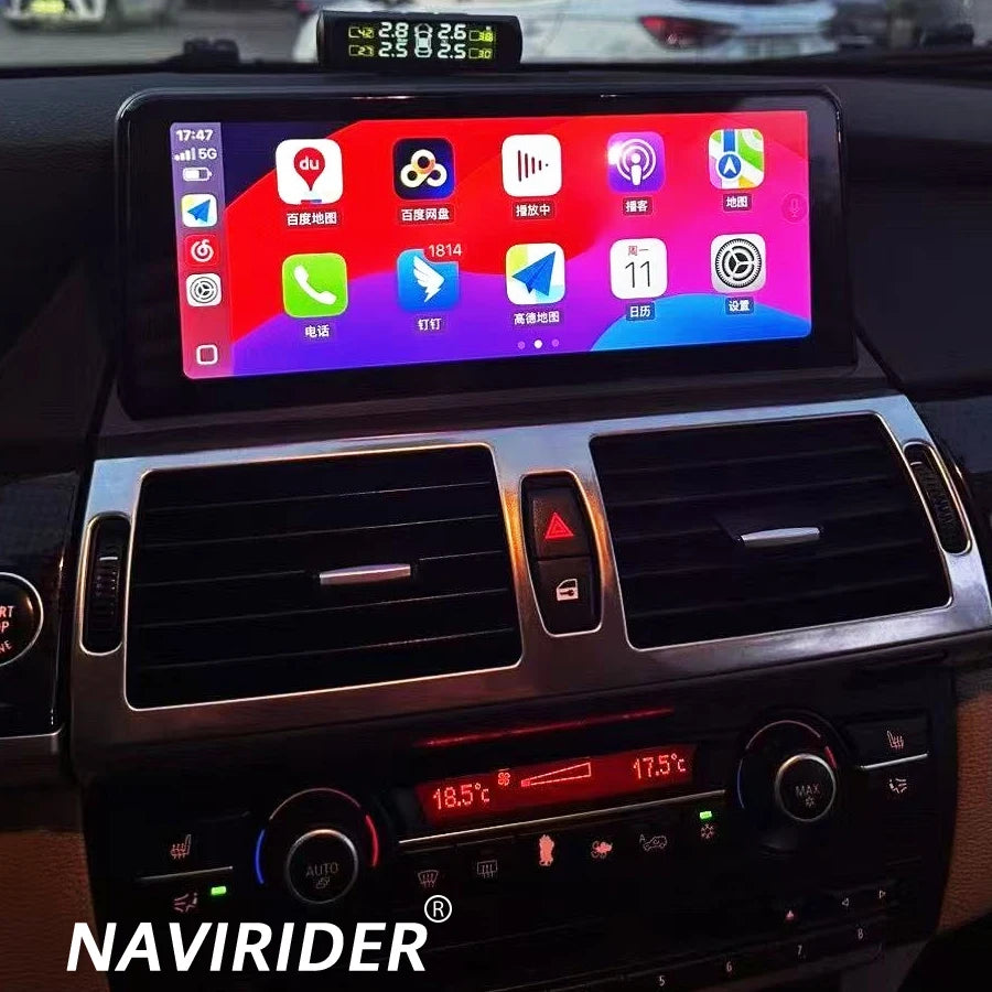 Navigation For BMW X5 E70 X6 E71 E72 CCC CIC 2006-2013 Android 14 CarPlay 10.25INCH DSP Ql