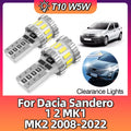 Cars Parking Lamp Clearance CANBUS T10 W5W Lighting For Dacia Sandero 1 2 MK1 MK2 2008 200