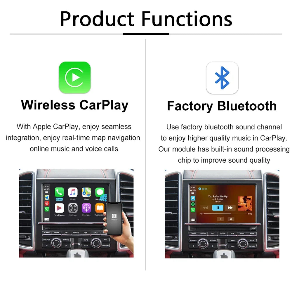 Wireless Carplay model For PCM 3.1 For Porsche Panamera Cayenne Macan Boxster 911 718 PCM