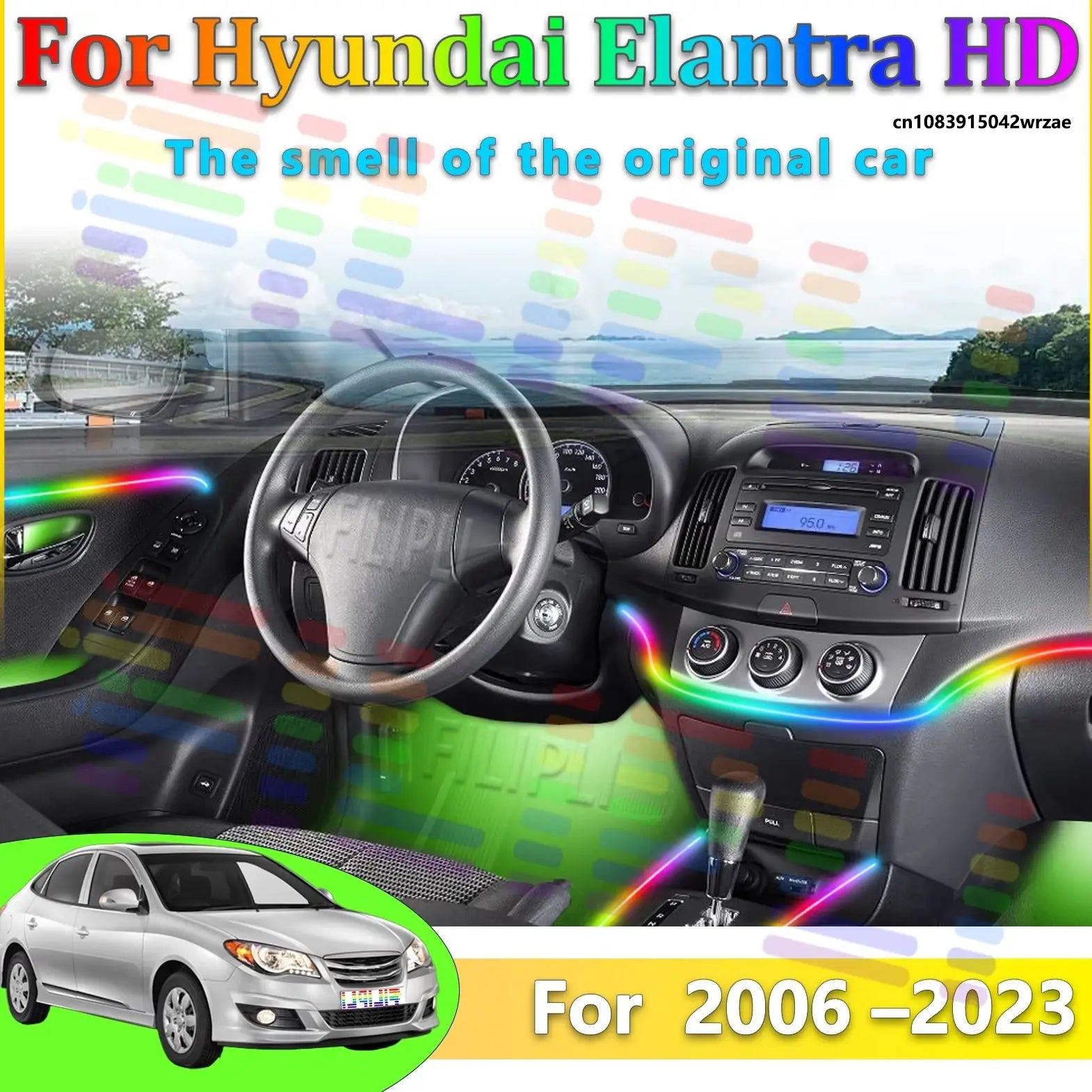 64 RGB - Neon Strip - for Hyundai - App Control - Car Interior Lighting | AUTOKITSHOP