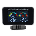 AD Waterproof LCD Digital Car Truck Voltmeter Water Temp Gauge Temperature Sensor 10mm Temperatu - Automotive LED Light