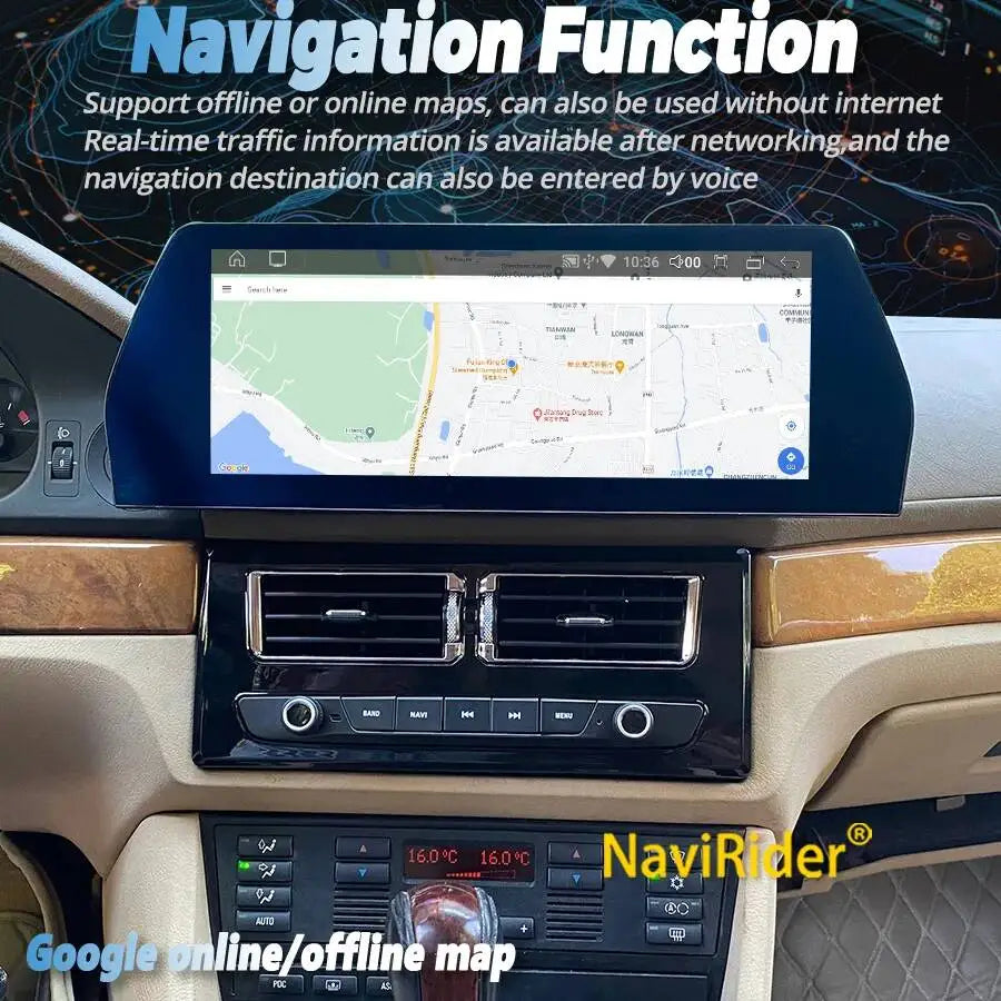 Android 15 12.3inch Screen For BMW 3 Series E39 E53 E46 1997-2006 Multimedia Car Radio Pla