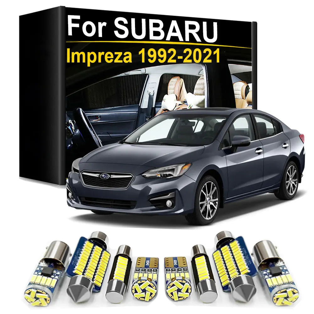 LED Interior Light Kit for Subaru Impreza 1992- 2008 - Canbus Dome Map Door Trunk Bulbs | AUTOKITSHOP