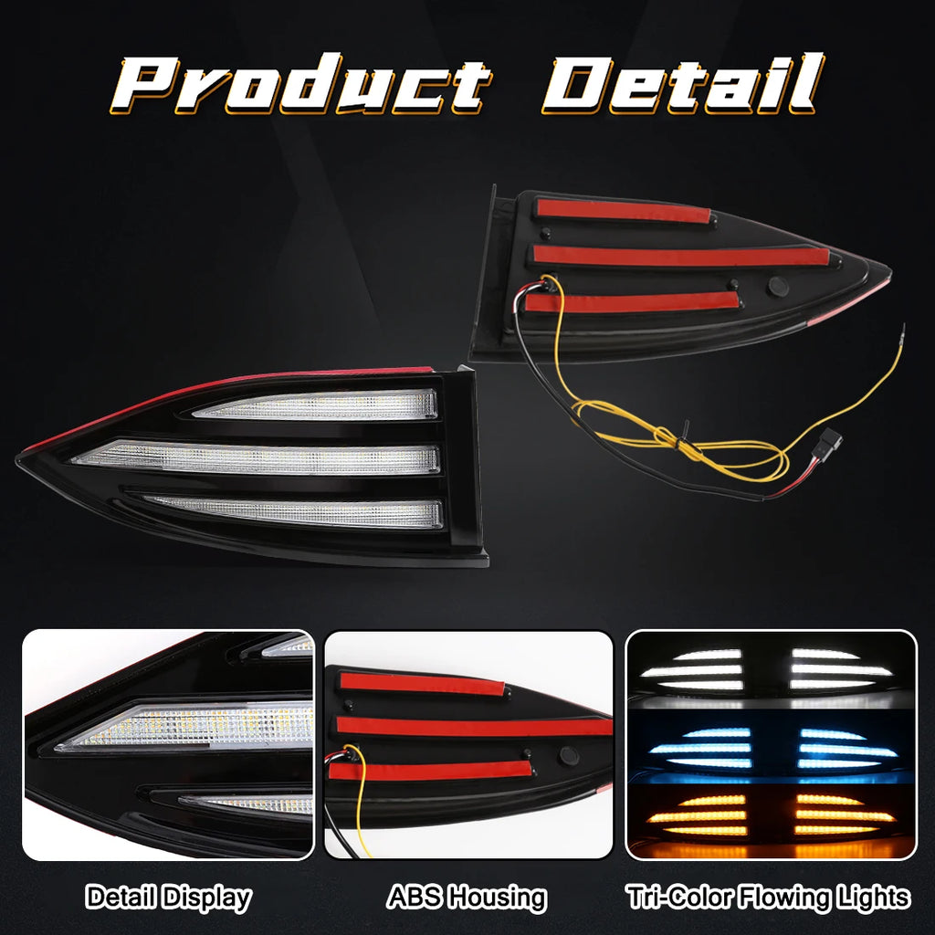 LED DRL For 2022 2023 Mazda CX5 CX-5 Daytime Running Lights Fog Dynamic Turn Signal Lamps  | AUTOKITSHOP