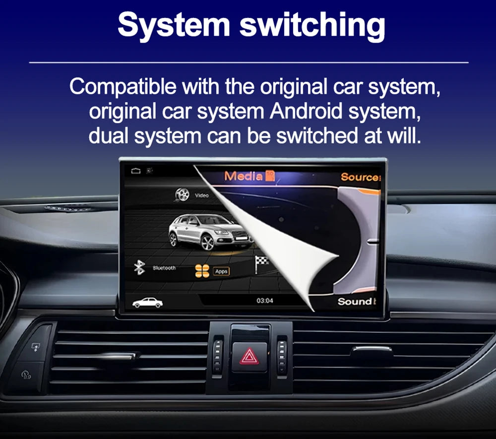 Android Auto Carplay For Audi A6 C7 A7 2012-2018 Car Radio Video Multimedia Player WiFi BT