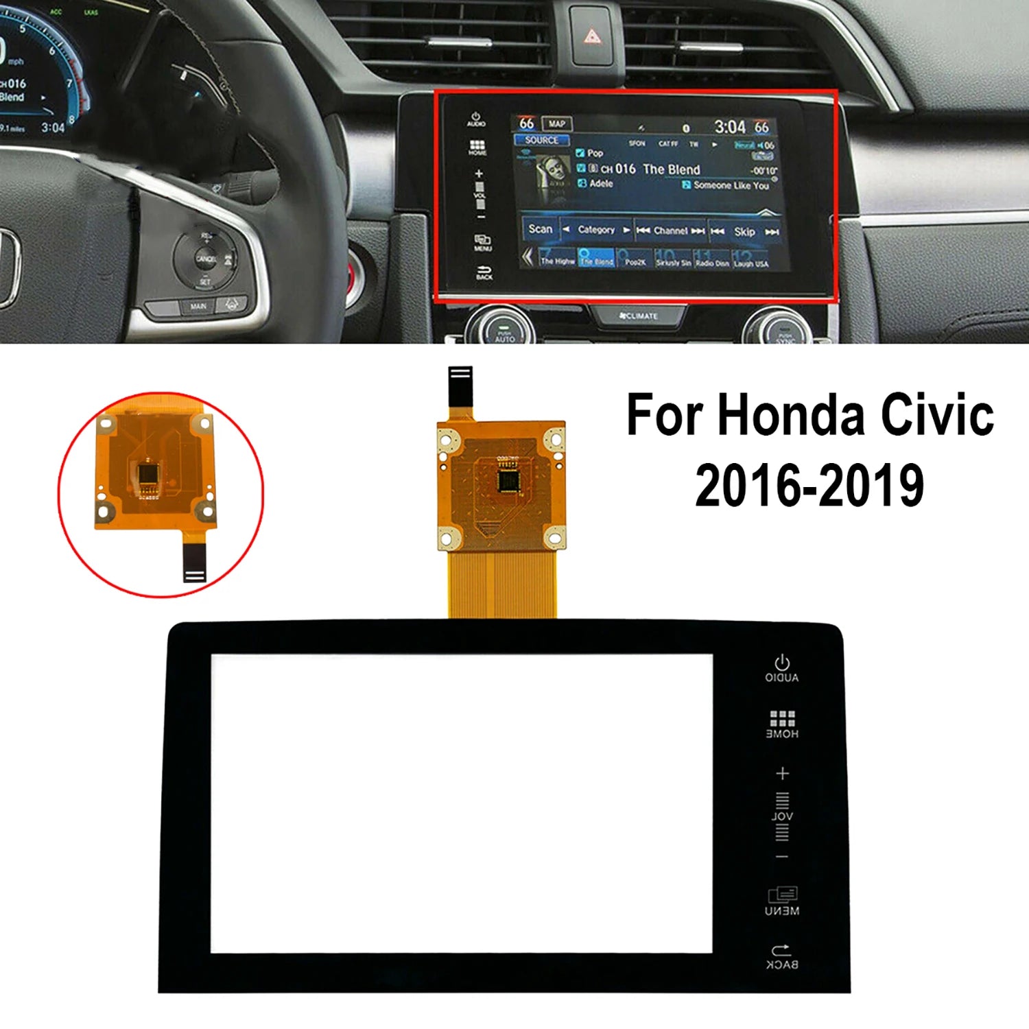 LED Interior Light Kit for Honda Civic A11 2016-2019 - Canbus Error-Free Interior Bulbs