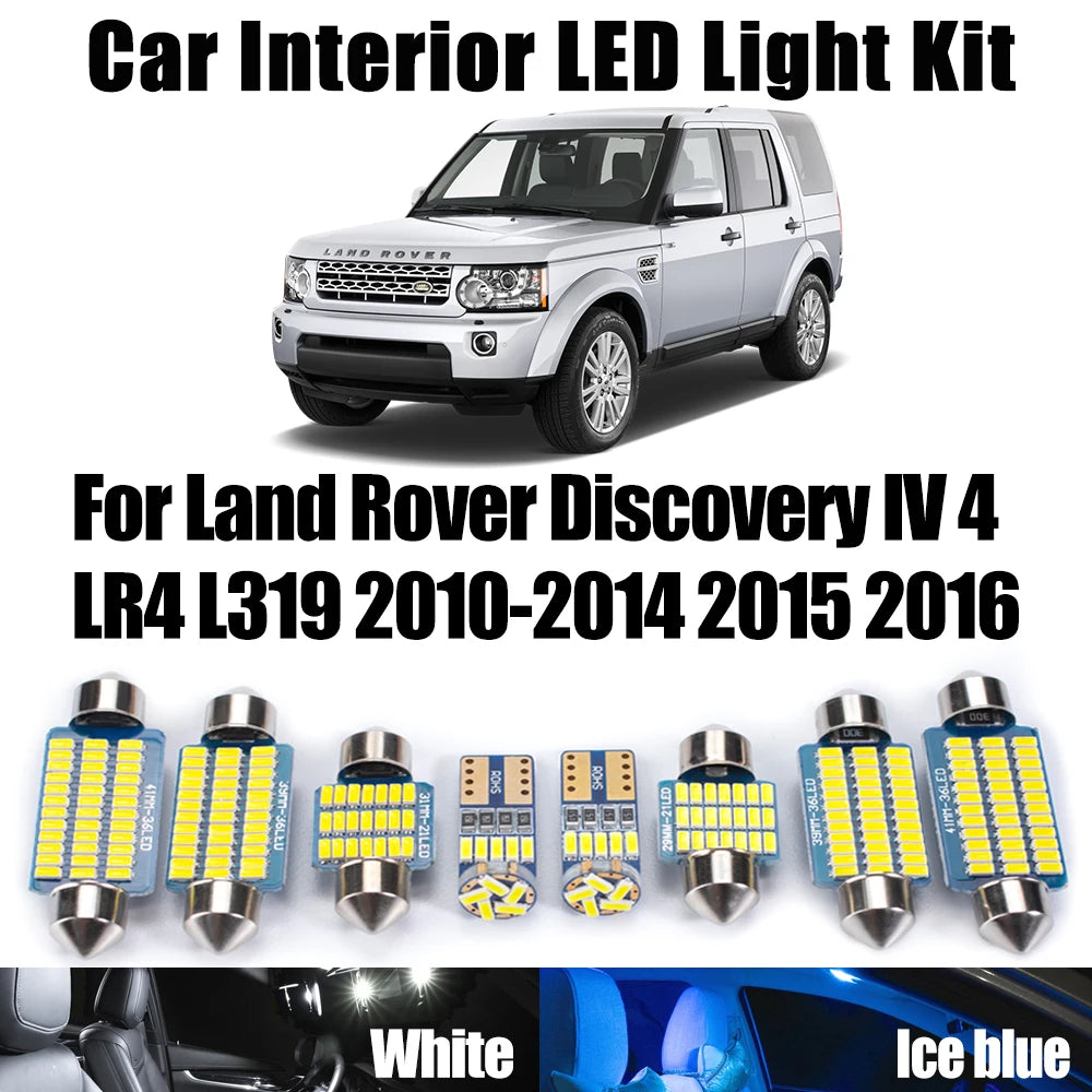 Canbus For Land Rover Discovery IV 4 LR4 L319 2010-2016 Car Reading Bulbs LED Interior Doo
