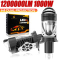 Mini Projector Lens H4 LED Lights CANBUS Car/Motorcycle 9003 HIB2 Headlight Bulbs Kit 1000