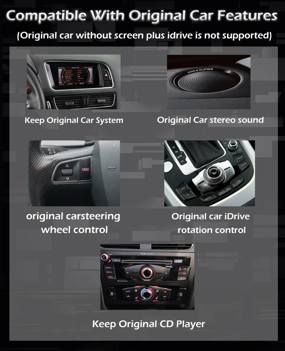Smart System GPS Navigation for Audi Q3 2011 2012 2013 2014 - 2018 Android 15 Wireless Car | AUTOKITSHOP