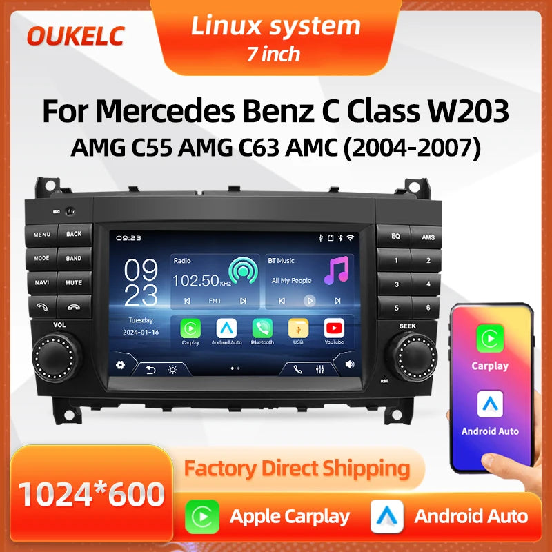 LED Interior Light Kit for Mercedes CClass W203 C63 - Canbus Error-Free Interior Bulbs