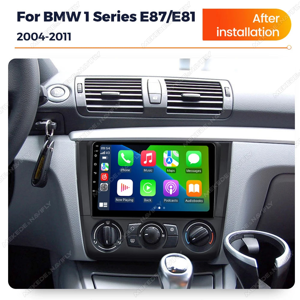Autoradio For BMW 1 Series E81 E82 E88 bmw E87 2004 - 2011 Android 14 Multimedia Player ca