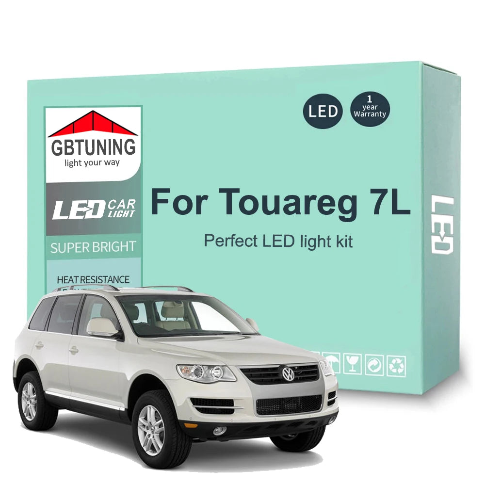 18-Piece LED Interior Light Kit for Volkswagen VW Touareg 7L - Canbus Error-Free Bulbs | AUTOKITSHOP