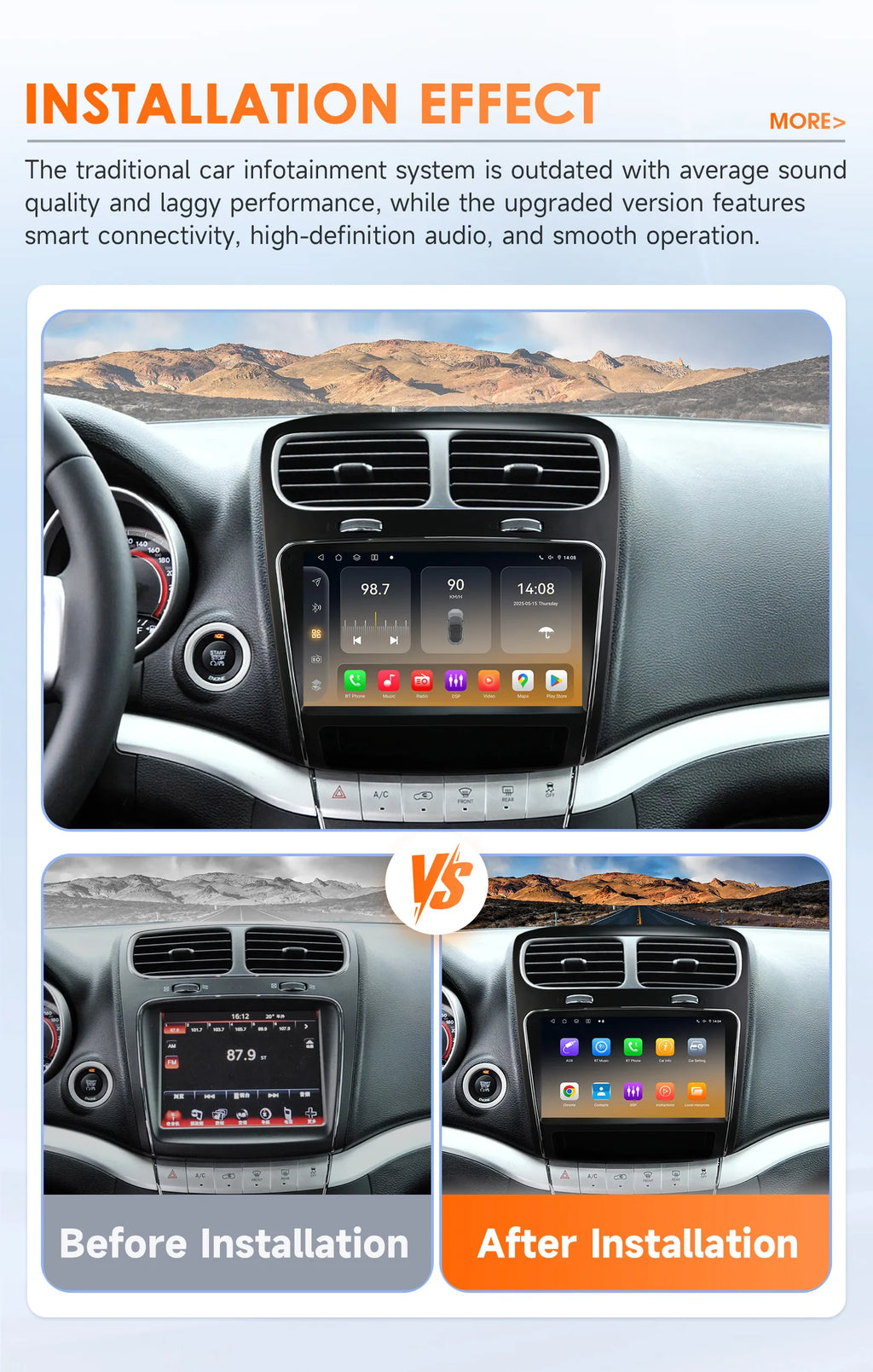 by Snapdragon 8Core Android 14 Car radio For Renault Trafic Opel Vivaro 2010 -2014 multime