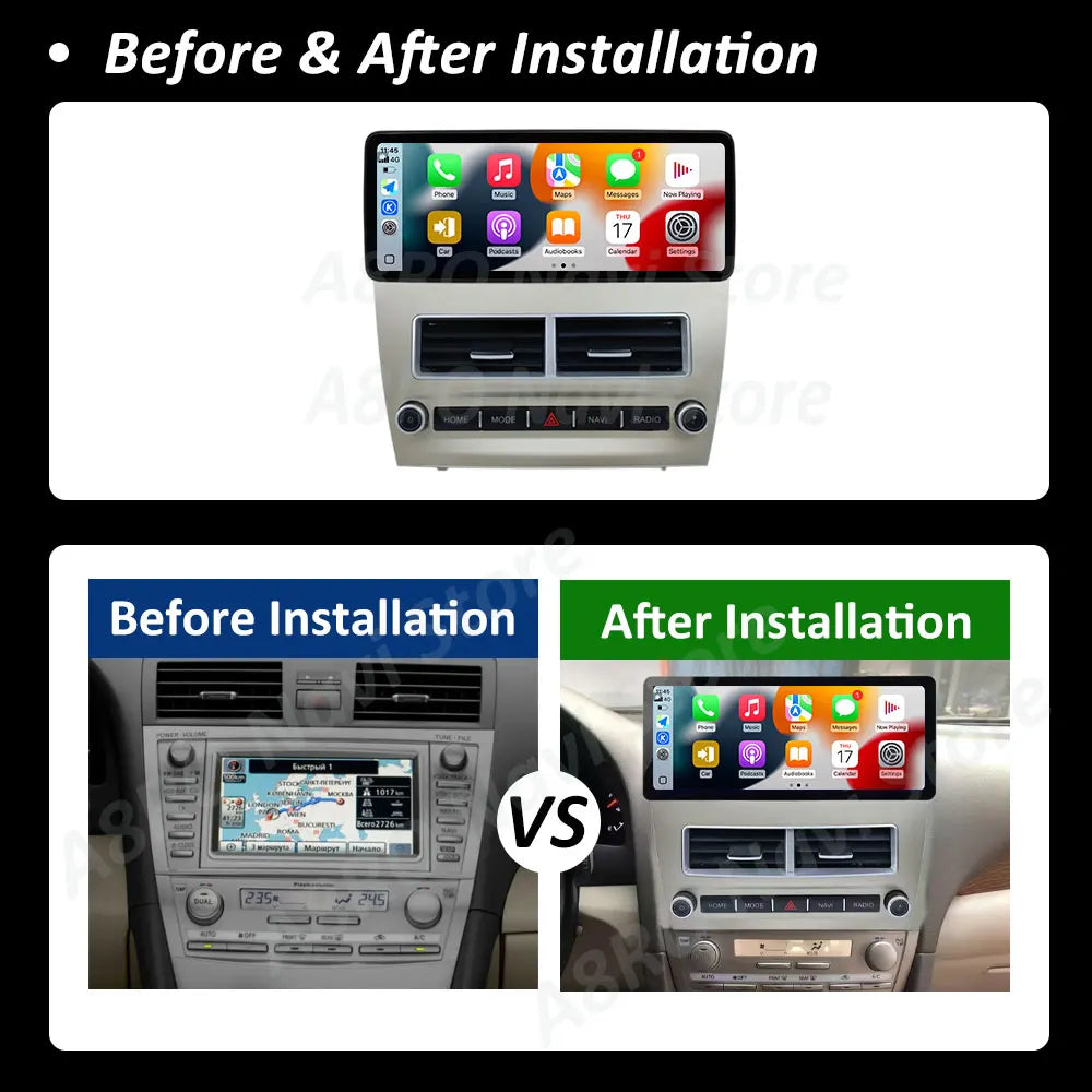 12.3 inch Android 15 for Toyota Camry 2006 2007 2008 2009 2010 2011 Carplay DSP Stereo Int | AUTOKITSHOP