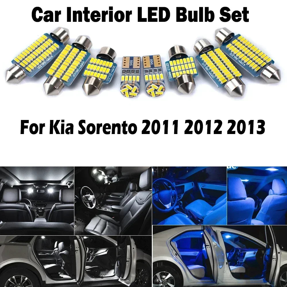 8-Piece LED Interior Light Kit for Kia Sorento - Canbus Error-Free Bulbs | AUTOKITSHOP