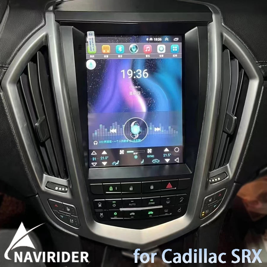 Android 15 GPS For Cadillac SRX 2009-2012 4G 10.4inch Navigation Video Player Carplay Andr
