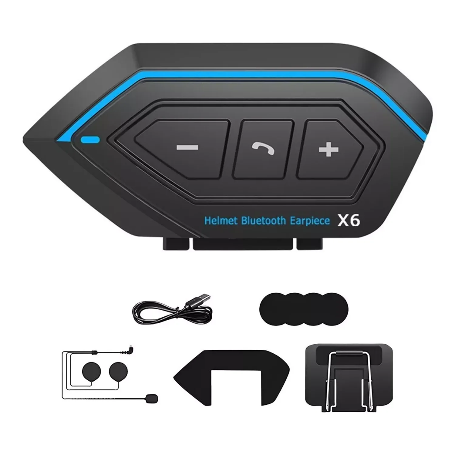 Motorcycle Helmet Headset For Softmax X6 Bluetooth 5.0 Navigation Handsfree Motorcycle Acc