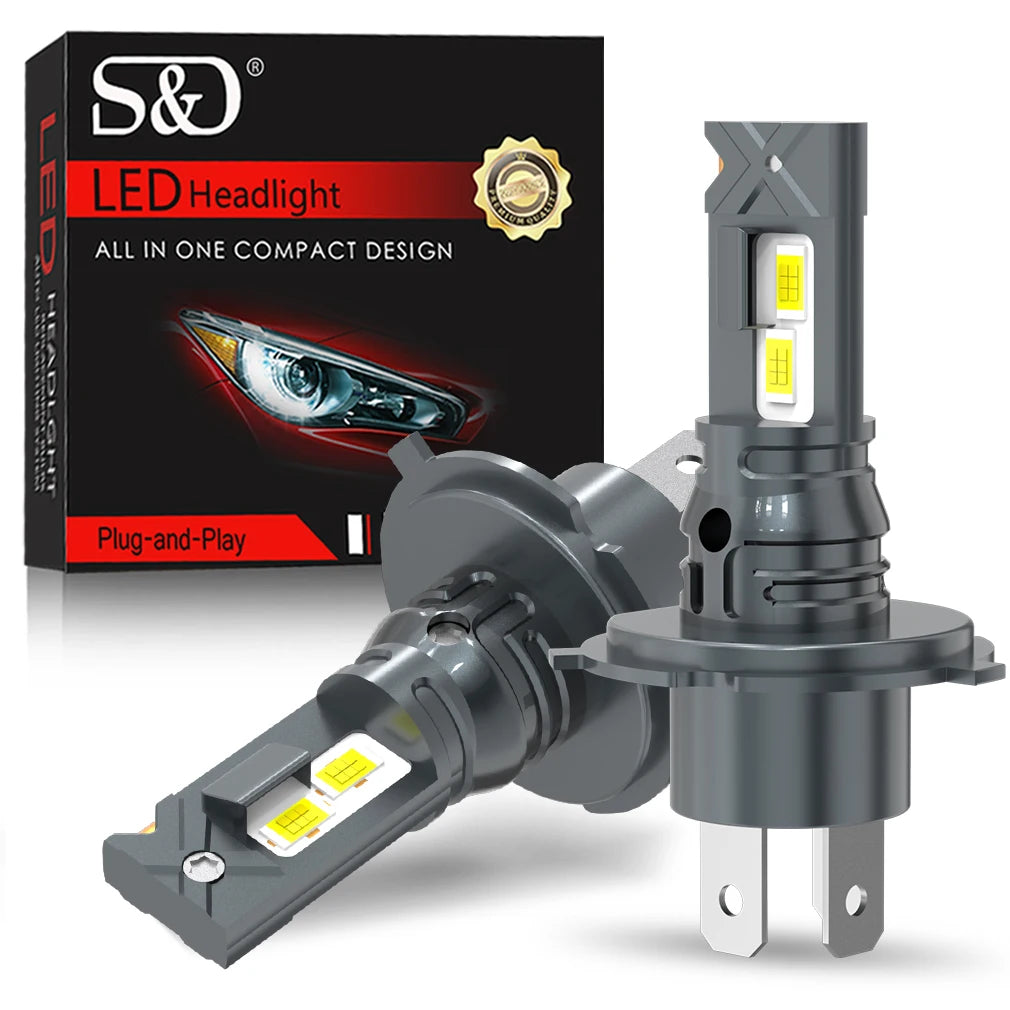 20000LM H4 LED Headlight Bulbs Canbus H4 Led 3570 CSP High Low Beam Car Light Led Diode La