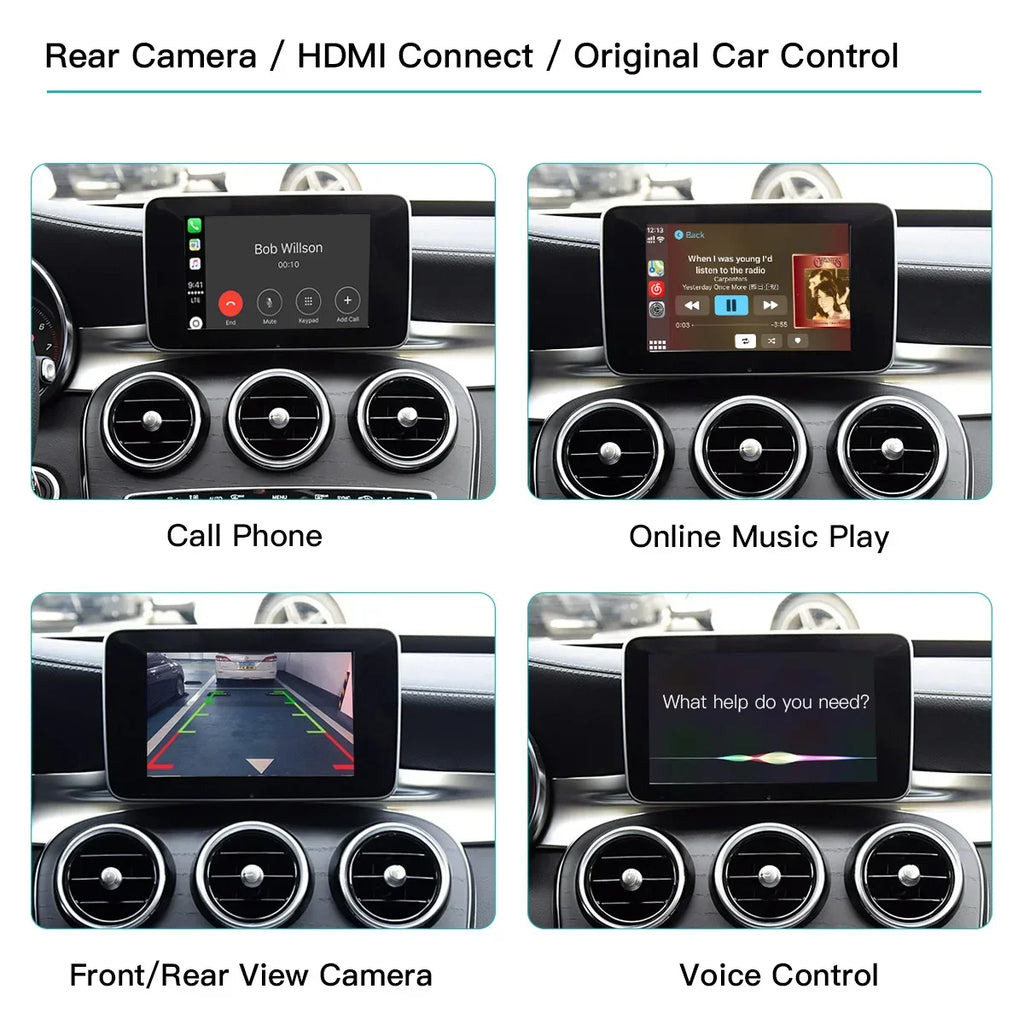 Wireless Carplay Android Auto adapter for Mercedes benz A B C W205 W176 GLA GLC GLE GLE CL | AUTOKITSHOP