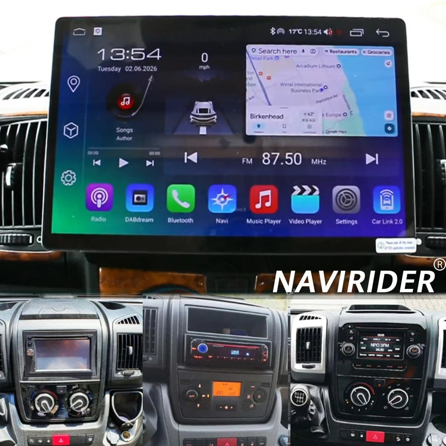 2K Android 15 Car Radio For Fiat Ducato 2006-2022 CarPlay GPS Navi Multimedia Player 12.5i | AUTOKITSHOP