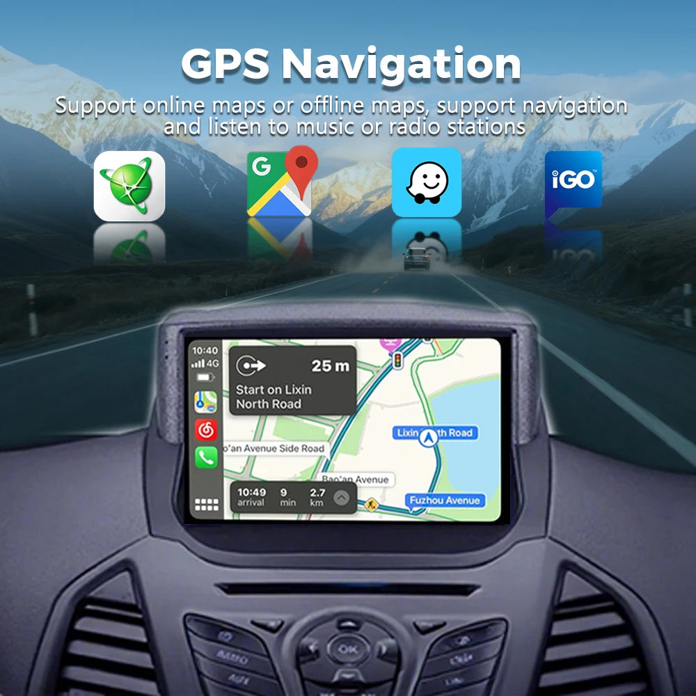 Android 16 Carplay Auto Car Radio For Ford EcoSport Eco Sport 2014 2015 2016 2017 2018 GPS