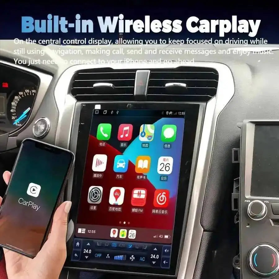 13.6" Android Screen CarPlay For Ford Mondeo Fusion 2013- 2020 Car Radio Multimedia Stereo | AUTOKITSHOP