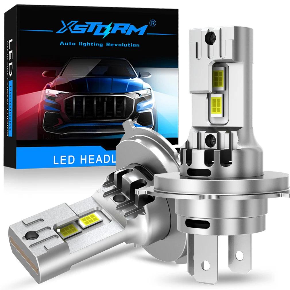 XSTORM H4 LED Lamp for Car 9003 HB2 Headlight Bulb Canbus Car Light Turbo Led Diode Lamp A